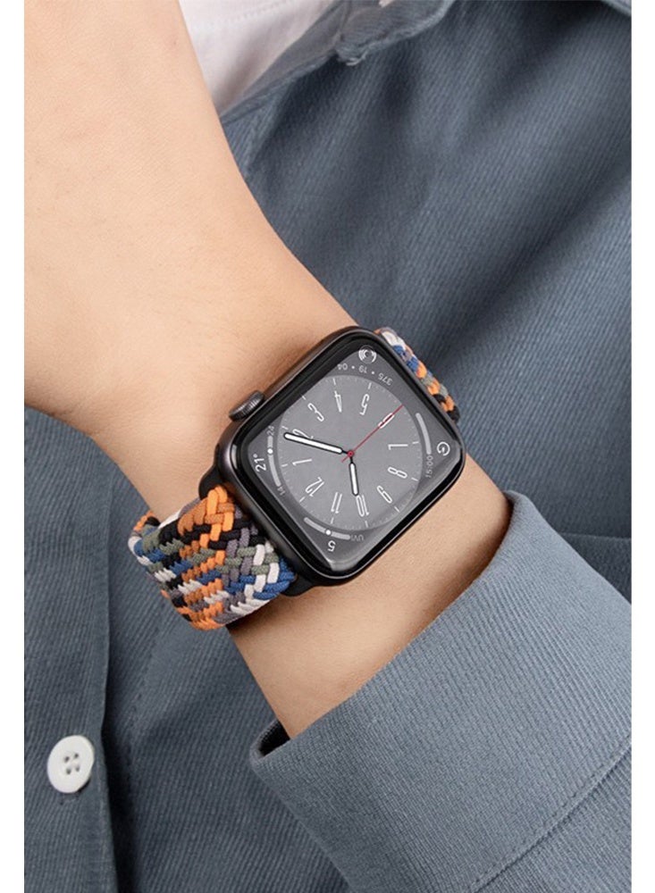Wolfation لك 3 عبوة من الأشرطة الرياضية متوافقة مع شريط Apple Watch مقاس 38 مم و40 مم و41 مم و42 مم و44 مم و45 مم و49 مم، أشرطة مصنوعة من السيليكون الناعم مقاومة للماء متوافقة مع iWatch Apple Watch Series - Image 5